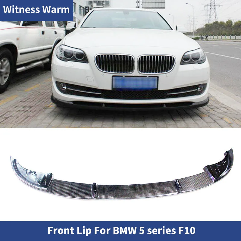 Carbon Fiber Front Bumper Lip Splitters for Bmw 5 Series F10 525i 535i 528i 2010 - 2013 Front Shovel Standard Bumper