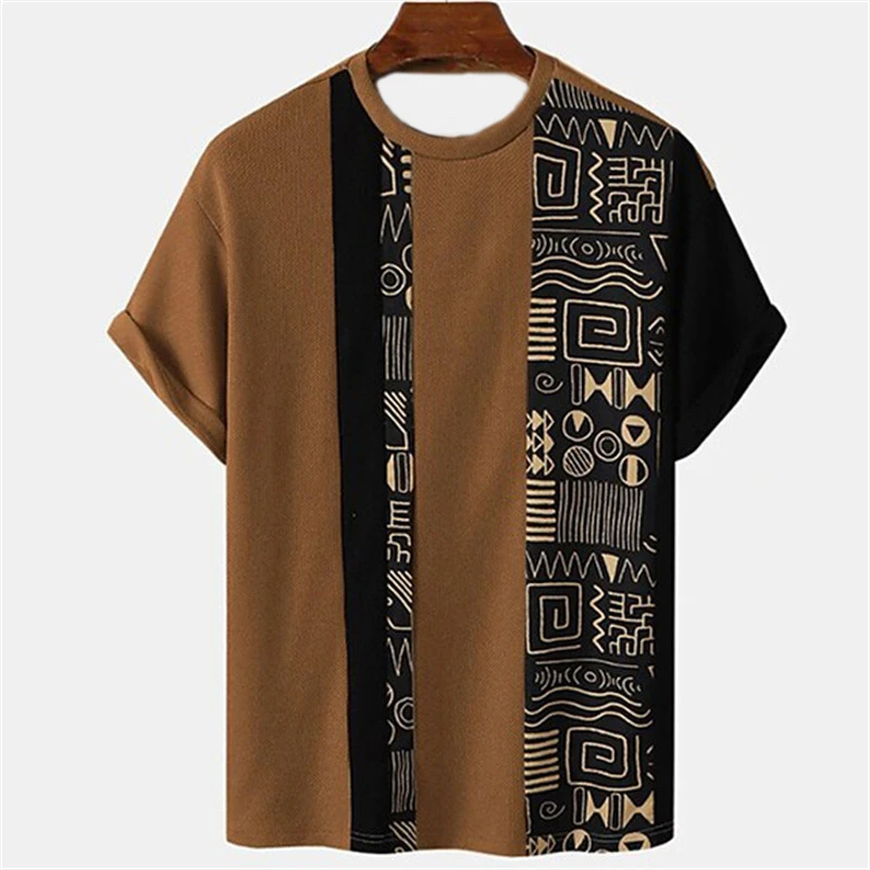 Summer Tribal Ethnic Style Pattern 3D Print T-Shirts Men Women T Shirt Short Sleeve Oversized Harajuku Tees Tops Man Clothing