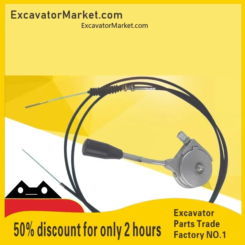 For DOOSAN DH150 220 225 300 500-7 DX DAEWOO excavator throttle cable madara line flexible shaft excavator accessories