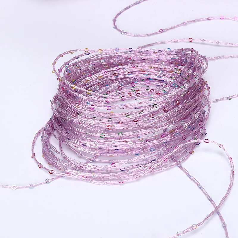 500g High-quality Diamond Bead Yarn, 2mm Dense Short Distance Sequin Fancy Yarn, DIY Sweater Jacket Accessories Crochet Thread
