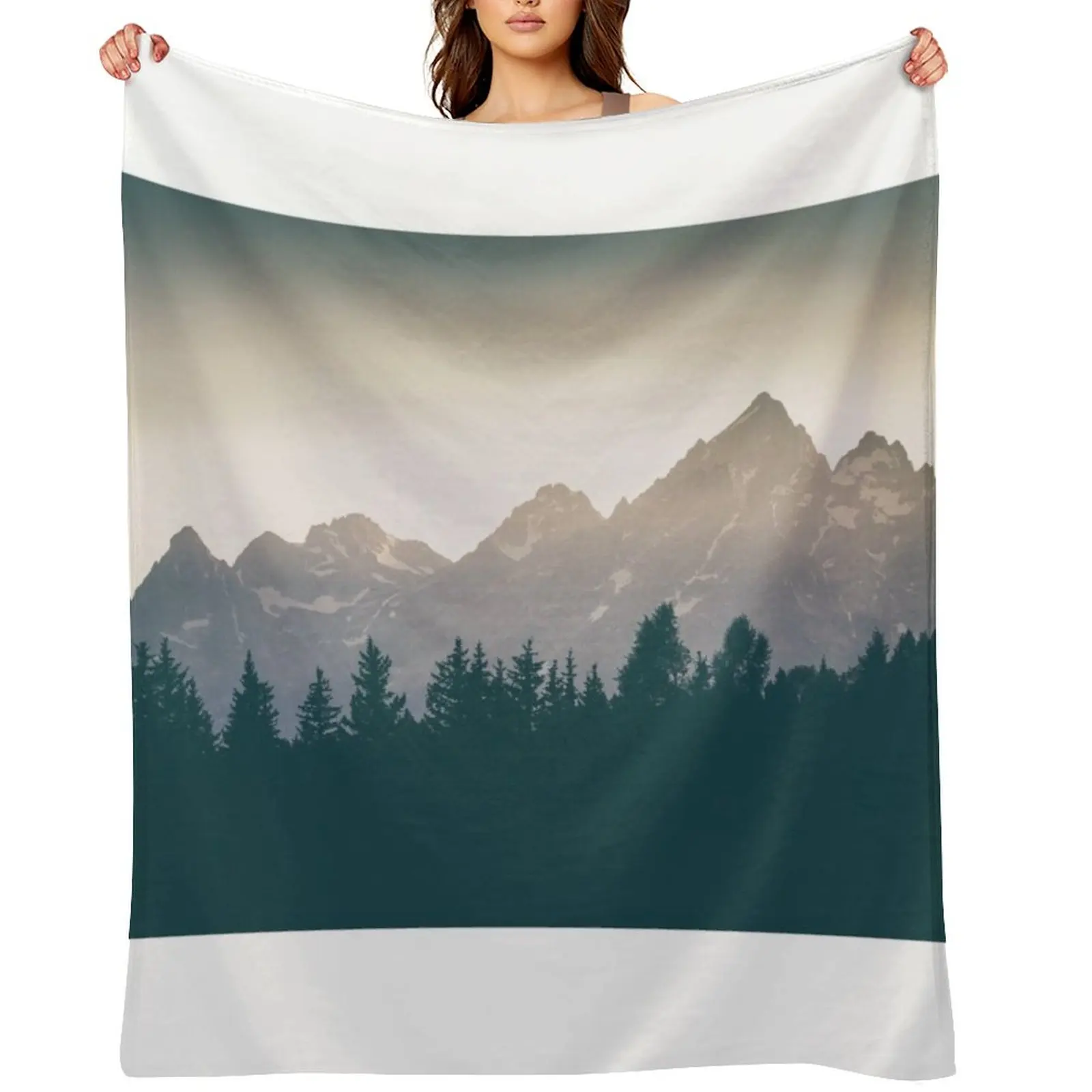 

Grand Tetons Throw Blanket Single Sofa Throw Luxury Brand funny gift Blankets