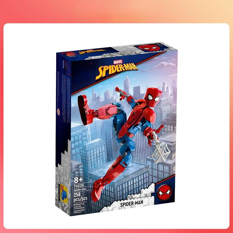 

Marvel Avengers Spider-Man Superhero Series Creative Puzzle Assembled Building Blocks Ornaments Children's Toys Holiday Gifts