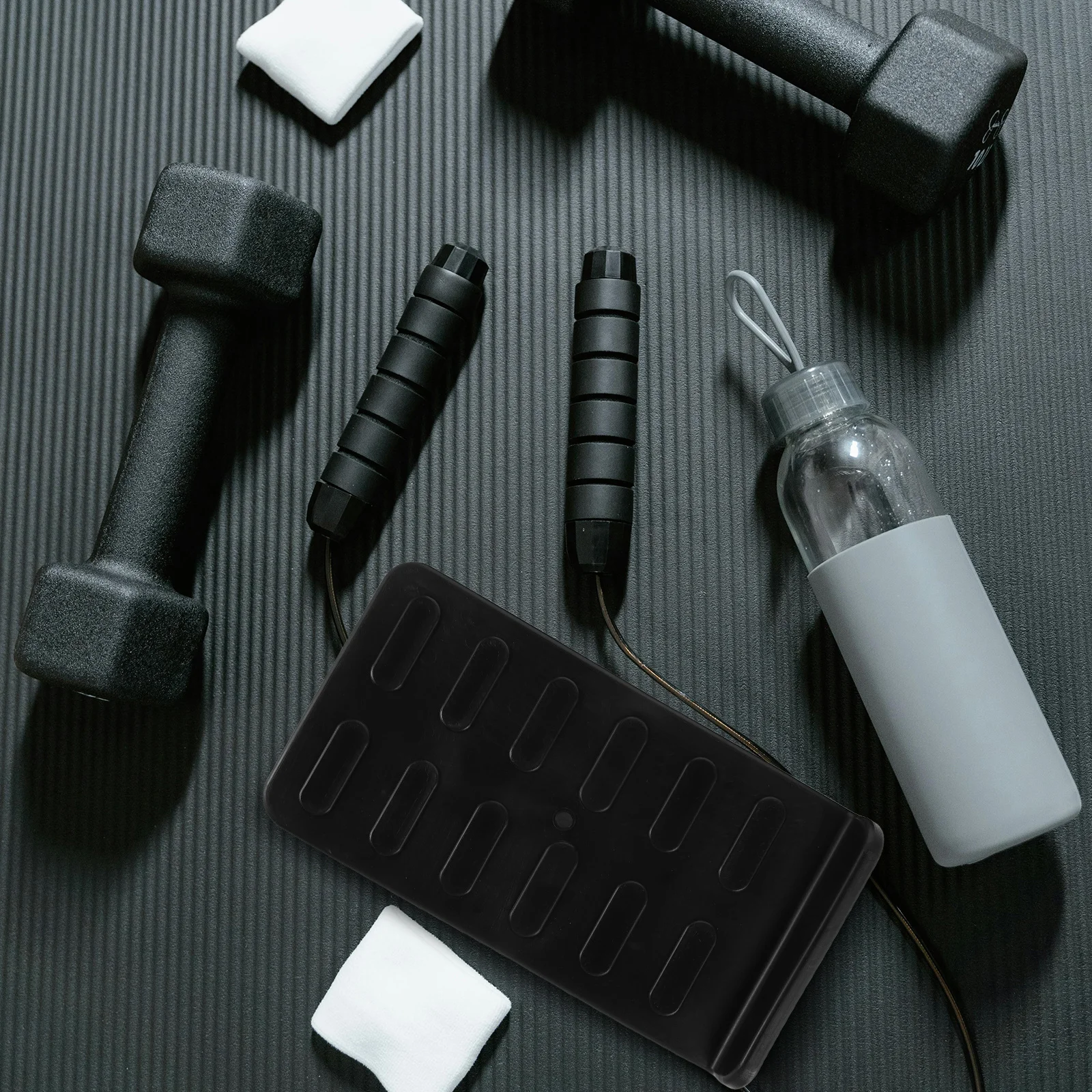 

1Pair Durable PVC Non Slip Foot Pedal Pads Equipment Accessories Easy Install Home Gym Black