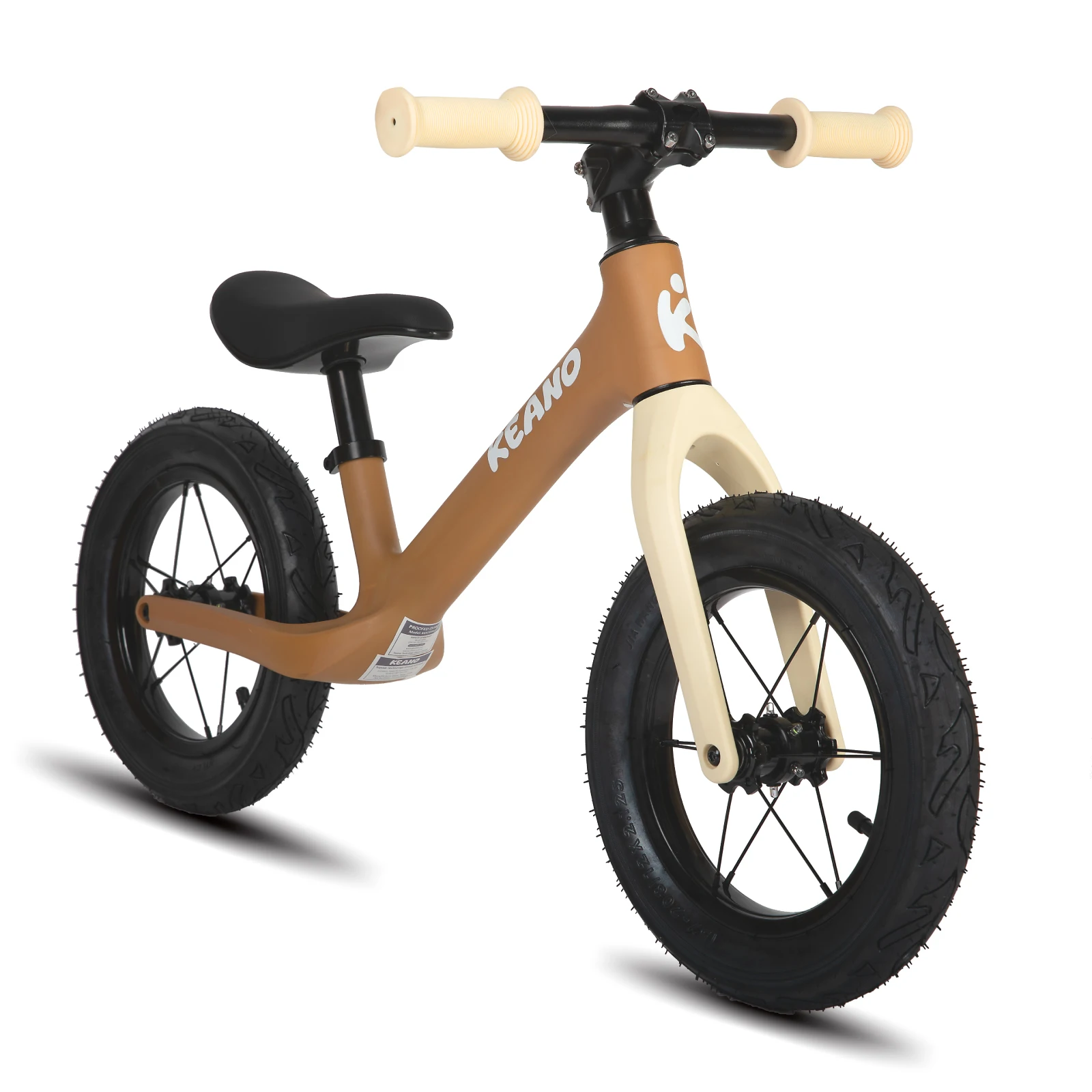 Keano bicicleta de equilíbrio infantil de 12 polegadas para meninos e meninas, bicicleta de equilíbrio infantil de 2 anos ou mais, rodas iluminadas, bicicleta sem pedal