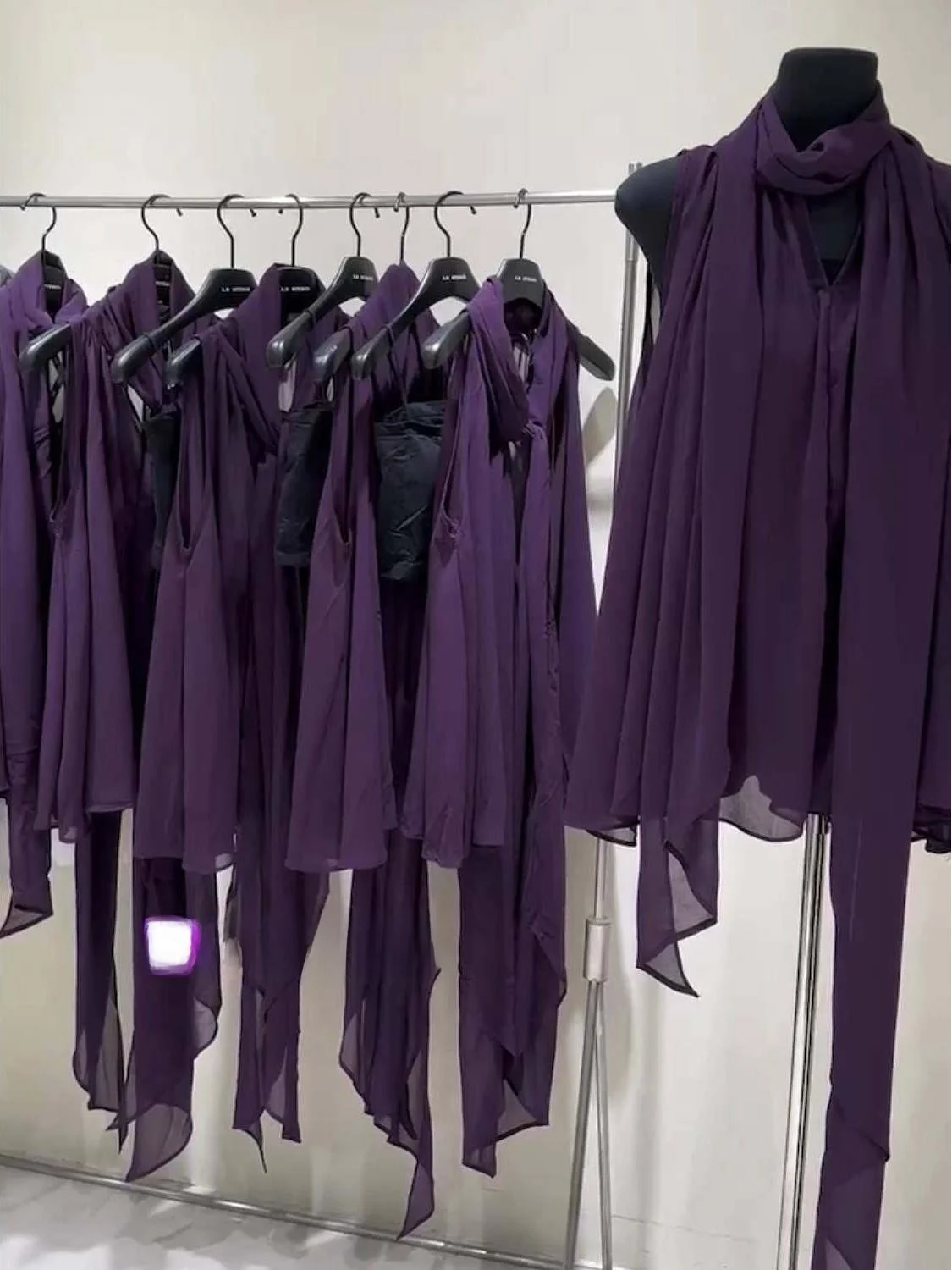 

Ele Summer Silk Ribbon Svel irt Women's Faionable Versatile Purple Color Wealthy Sle Korean Loose Fit round Ne