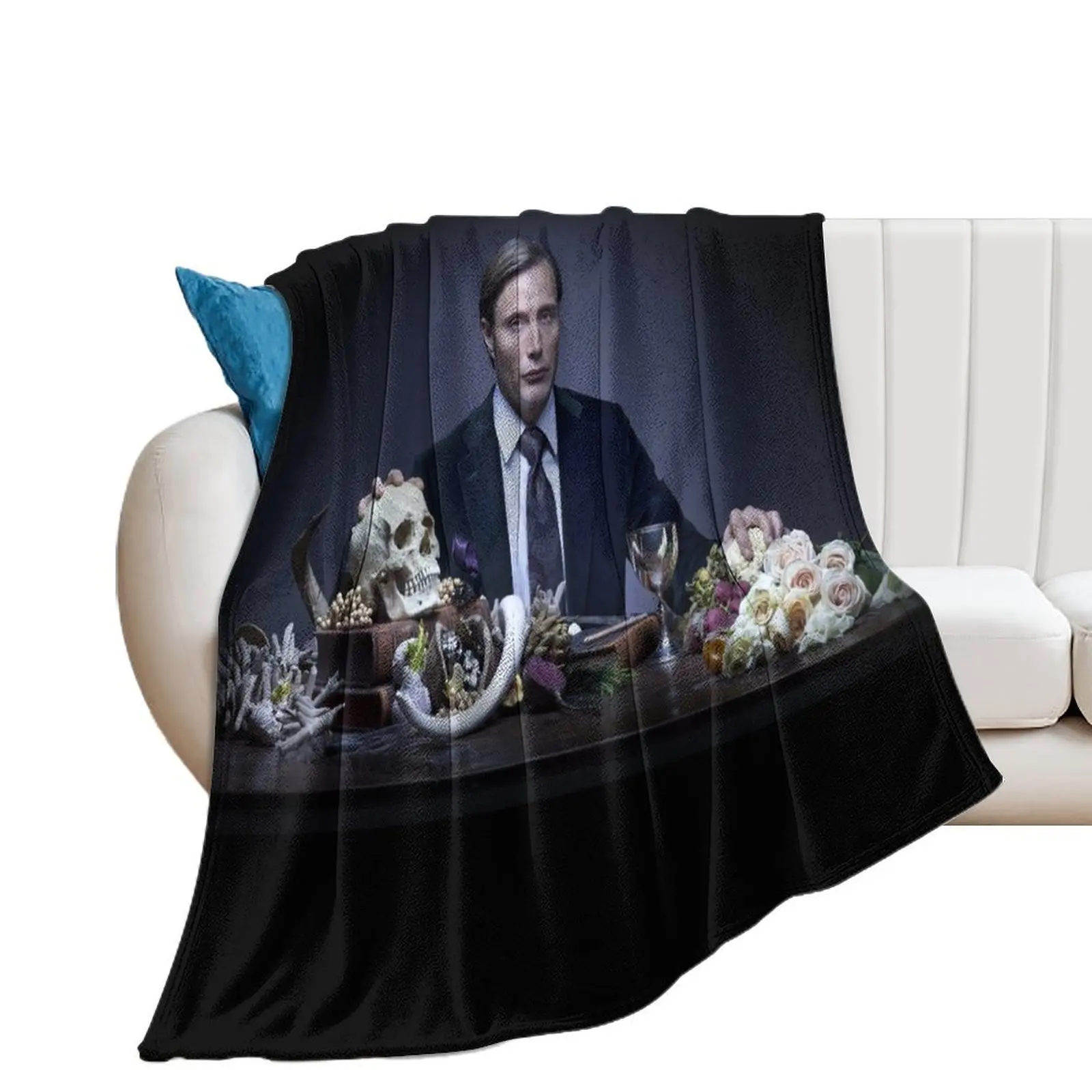 Mads Mikkelsen hannibal Throw Blanket Luxury Thicken Decoratives Soft Blankets