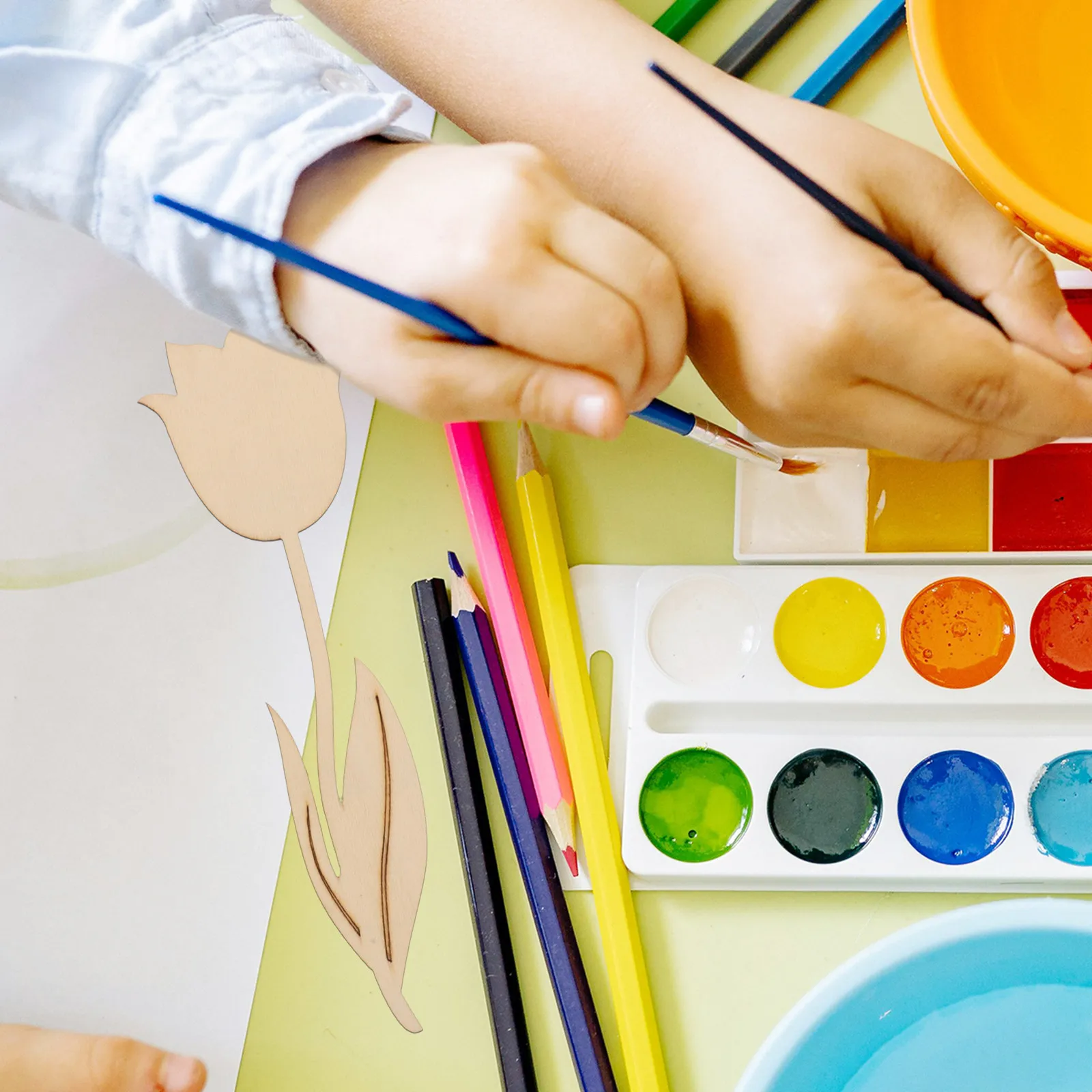 

5 шт. деревянных заготовок для рисования и творчества, необработанные вырезки в форме цветка, натуральные заготовки для поделок, креативные изделия