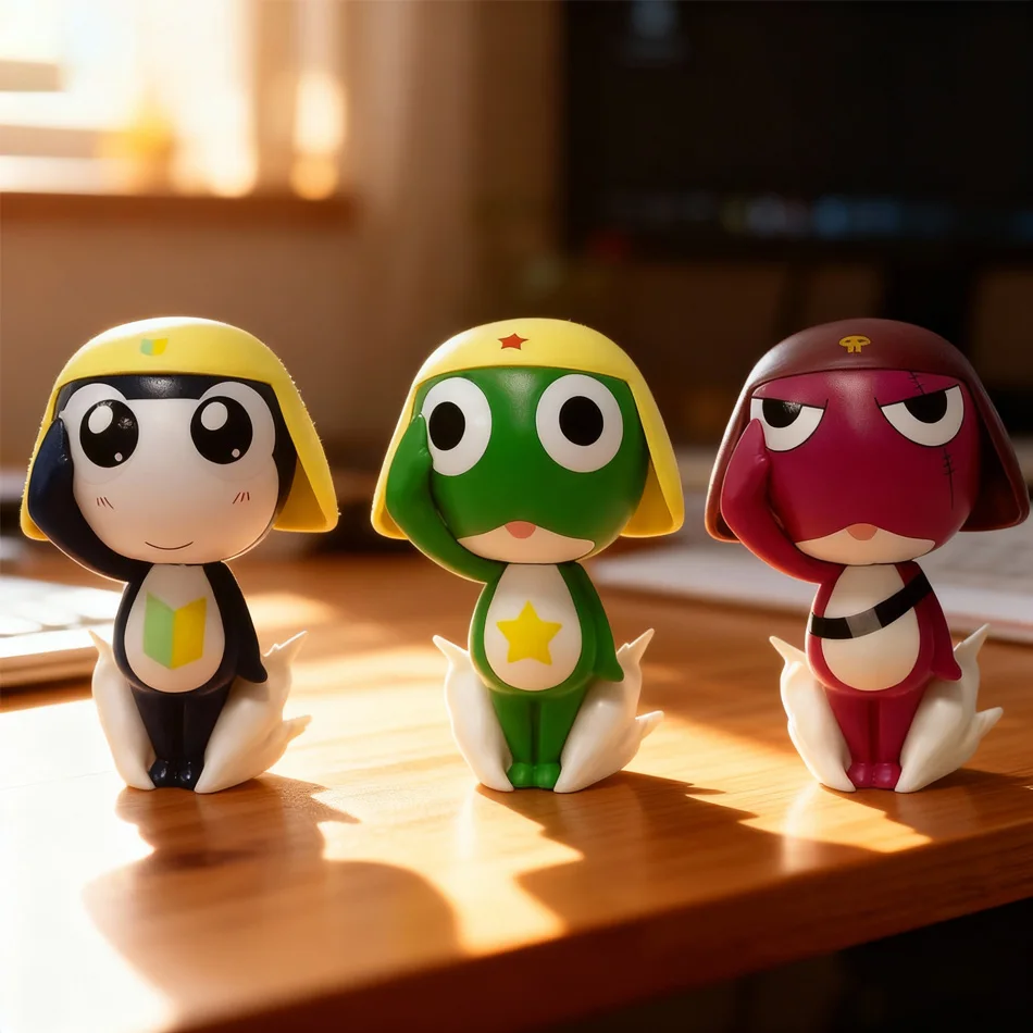 Nuevo estilo periférico de anime "KERORO": sargento, figura alienígena de robot corporal y de segunda clase privada, artículo de regalo y colección