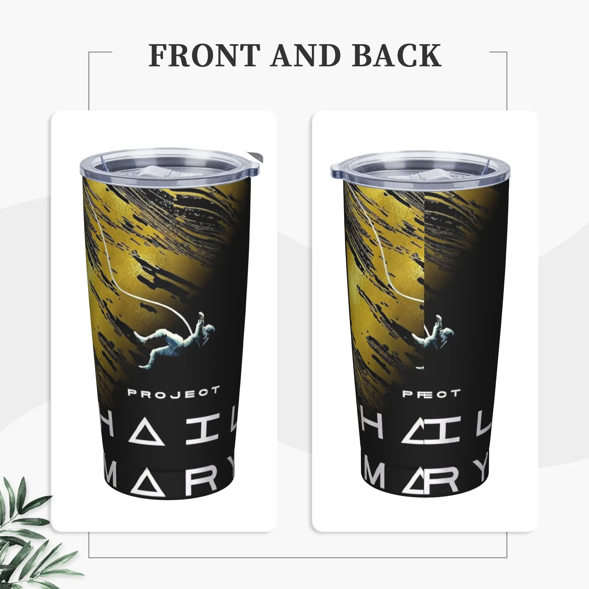 Project Hail Mary - Sci-Fi Fan Art  Insulated Tumbler with Straws Lid  Vacuum Coffee Mugs Outdoor Hot Cold Drinks Cups, 20oz