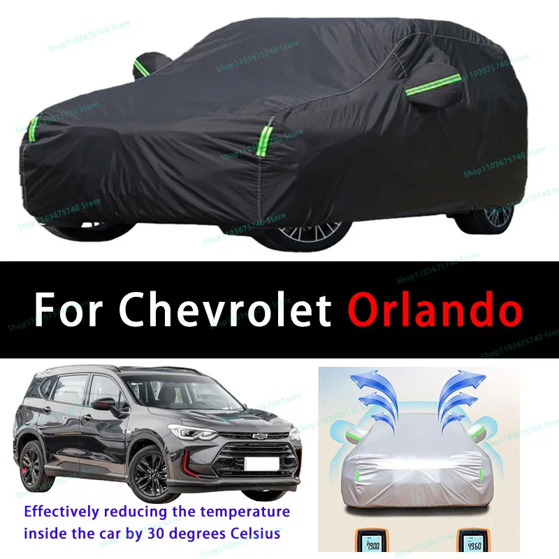 

For Chevrolet Orlando Summer Full Car Covers Outdoor Sun uv Protection Dust Cooling Protective Auto Protective Cover