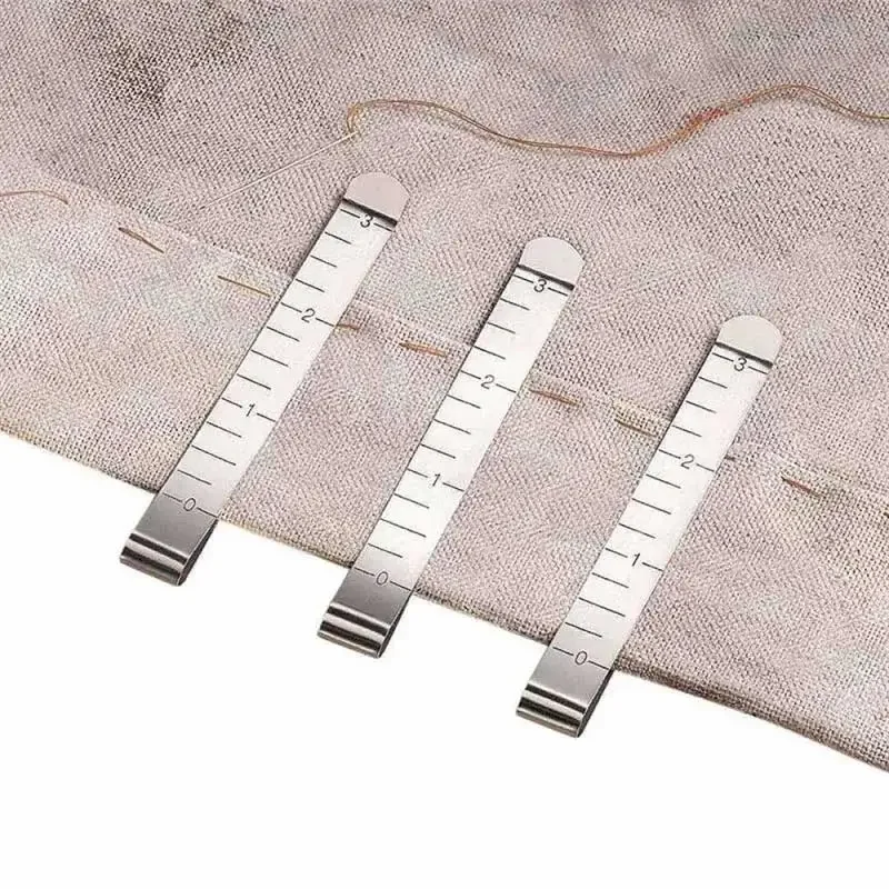 /5pcs Metall nähen Crimp clip Edelstahl Näh clips für DIY Kleidung Nähen Pinning Markierung Quilten Lineal Werkzeug – Detail 3