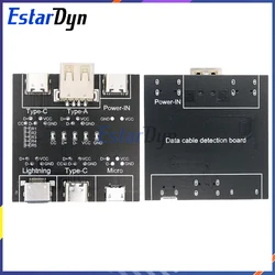 Estardyn DT3 Data Cable Detection Board Type-C Micro USB C Cable Tester Short Circuit On Off Switching Diagnose Tool for iOS