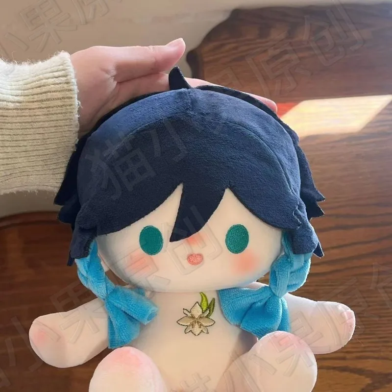 

Anime Genshin Impact Peripheral Fan Venti Attribute 20CM Sitting Posture Cotton Doll Cartoon Bedroom Decoration Ornament Gift