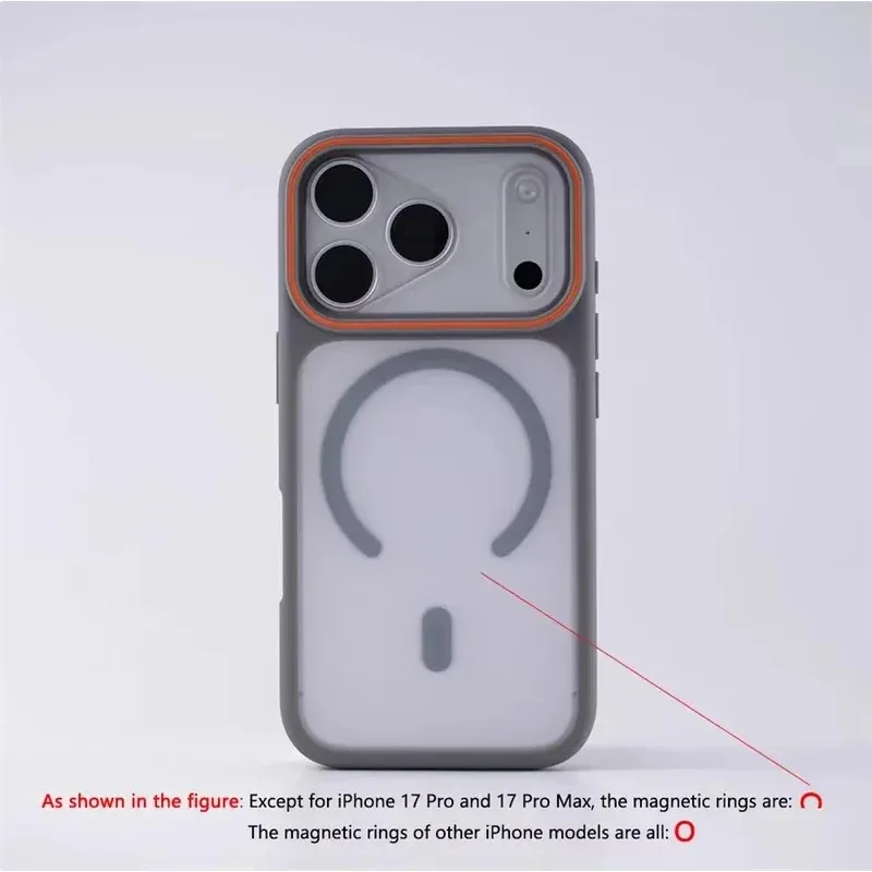 Funda magnética translúcida mate de lujo para Magsafe, carcasa a prueba de golpes para iPhone 18, 17, 16 ProMax, 15, 14Plus, carga inalámbrica