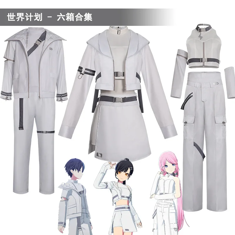 

Project Sekai Colorful Stage Cosplay Costume 6 Boxes Shiraishi An Aoyagi Touya Stage Costume Wig Full Set for Women Men