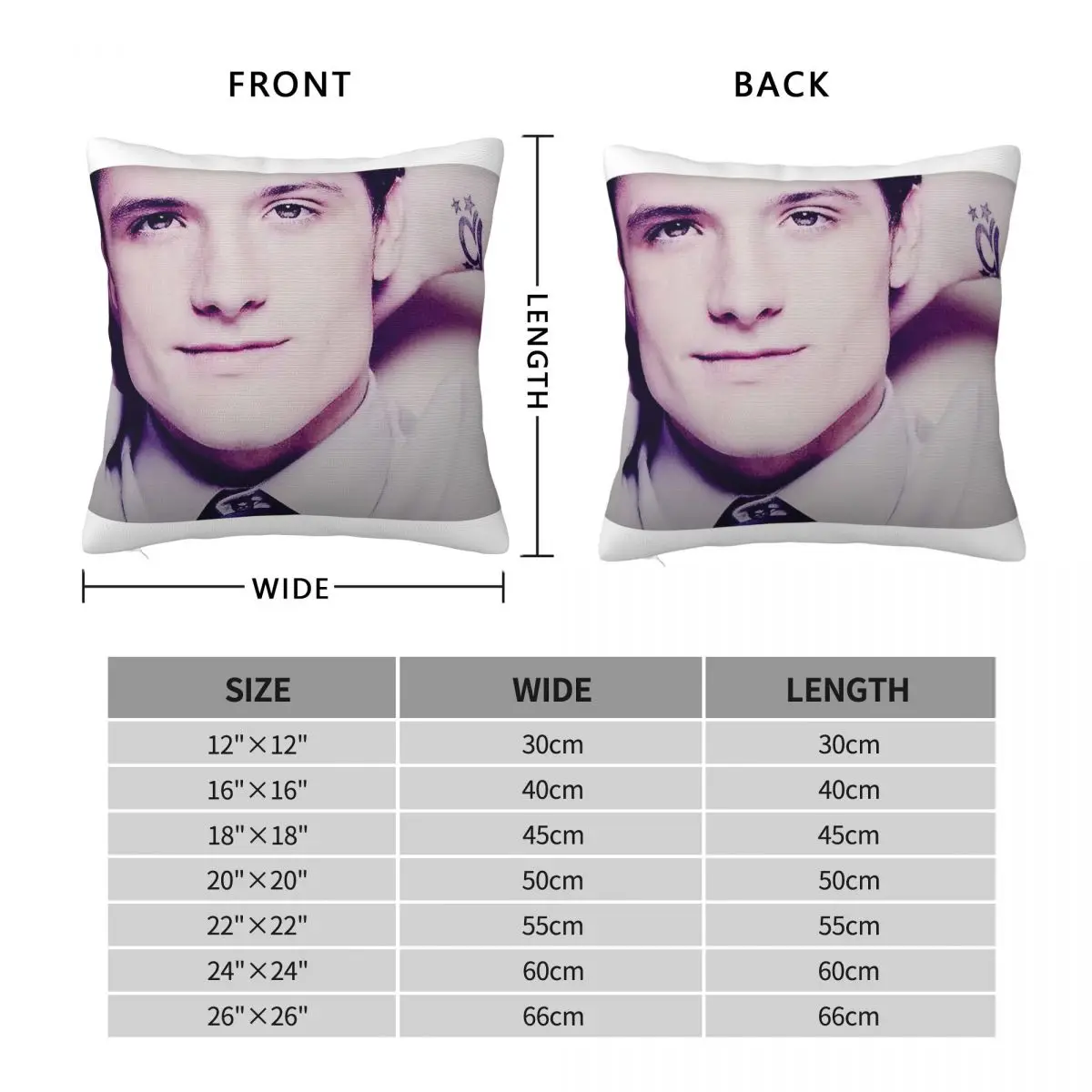 Josh Hutcherson Whistle Meme Square Pillowcase Polyester Linen Velvet Pattern Zip Decorative Sofa Cushion Cover