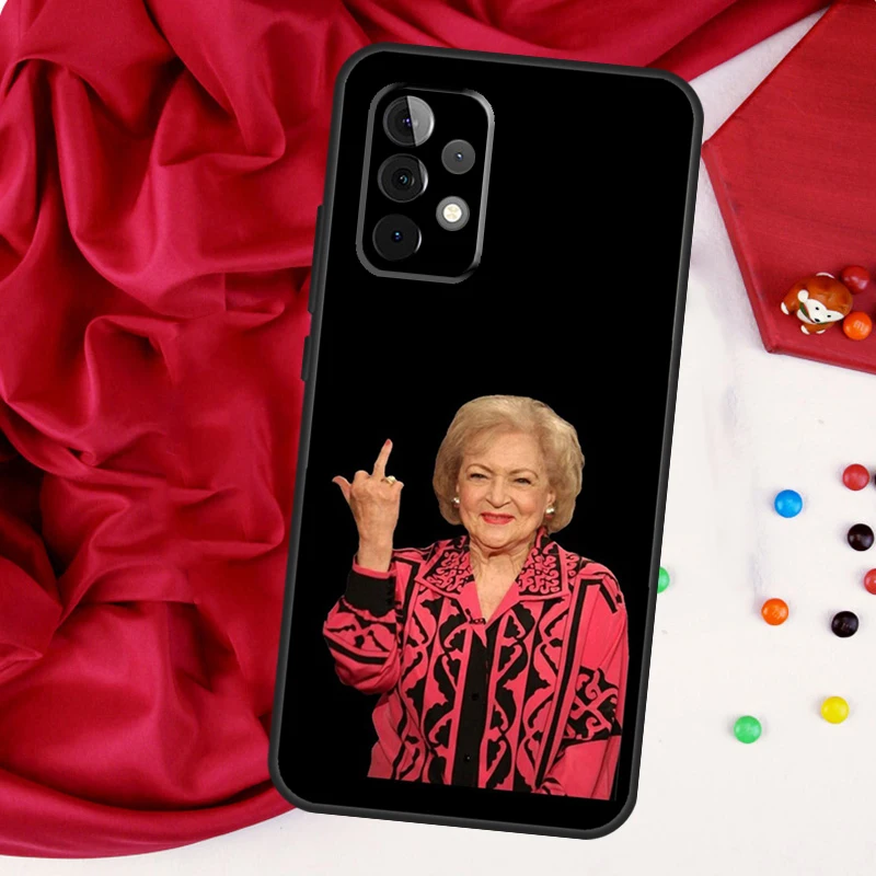 Betty White Golden Funda For Samsung Galaxy A54 A34 A14 A13 A23 A33 A53 A73 A12 A22 A32 A52 A51 A71 Case