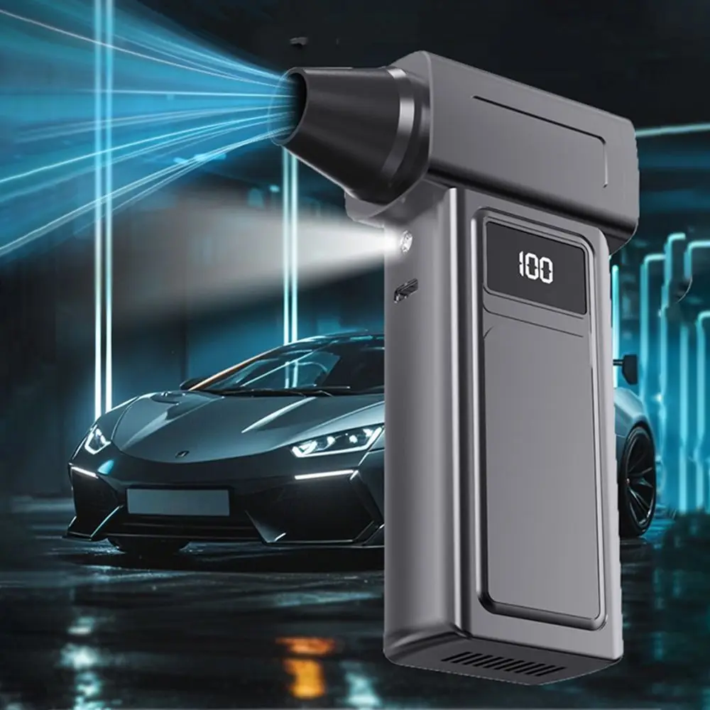 130000 دورة في الدقيقة يده توربو مروحة عنيفة شاشة ديجيتال 4 سرعة قابل للتعديل منفاخ غبار قوي تدفق هواء قوي عالي السرعة #3