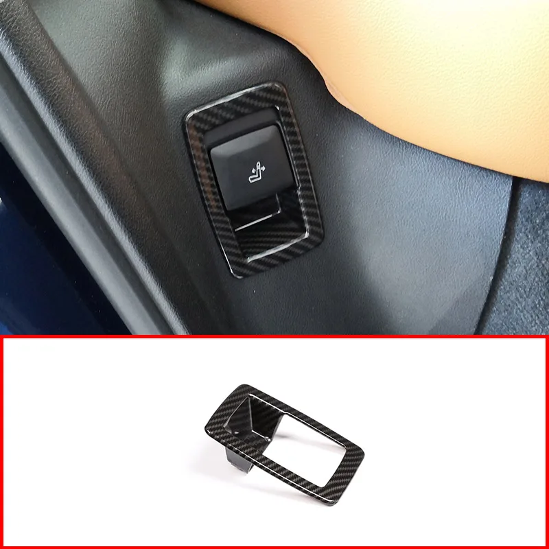 

2pcs Carbon Fiber Style ABS Plastic The Second Seat Adjust Cover Trim For BMW X3 2018 Car Accessories