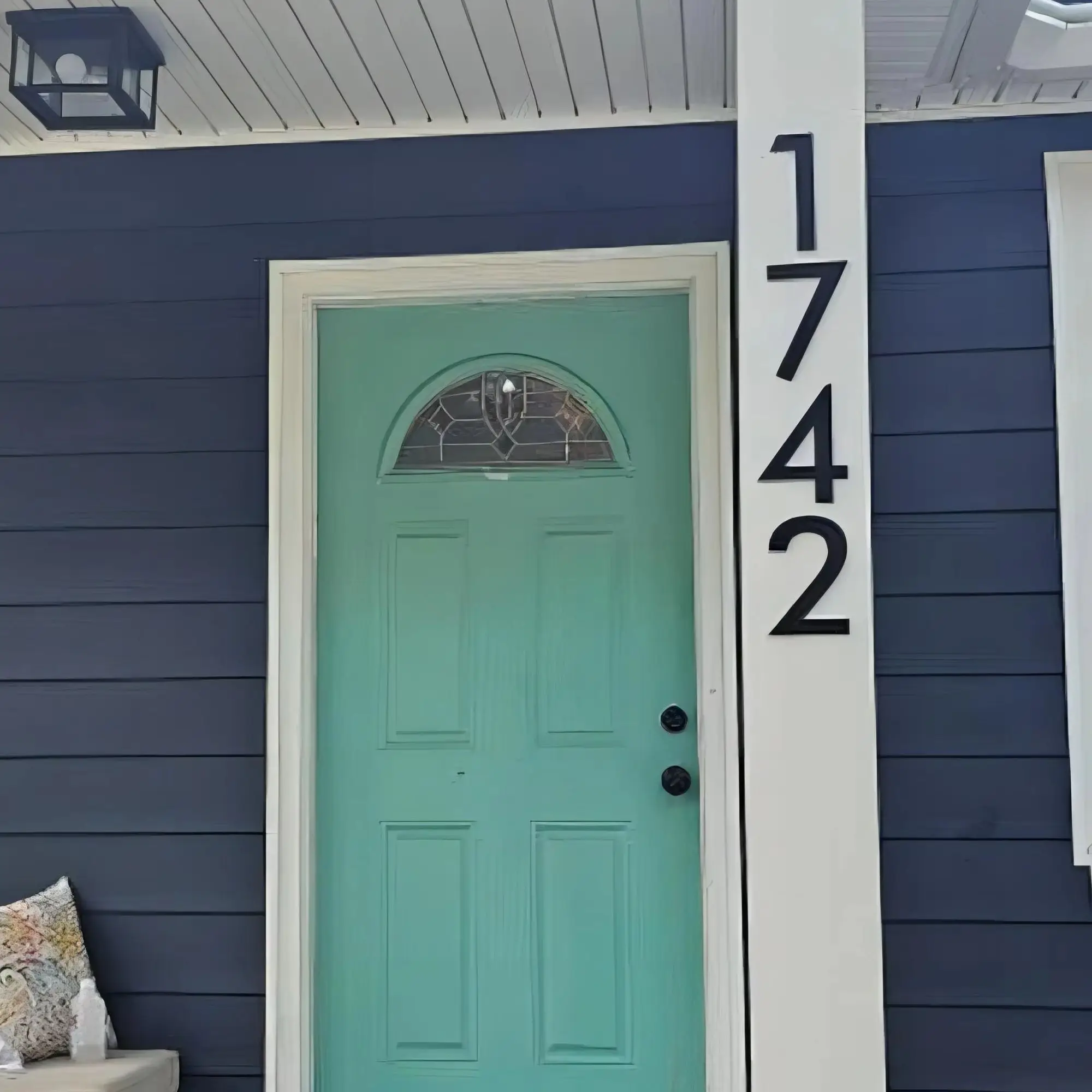 8 بوصة 10 بوصة أرقام المنزل الحديث أرقام المنزل الحديث والحروف أرقام العناوين علامة منزل أكريليك مقاومة للماء #2