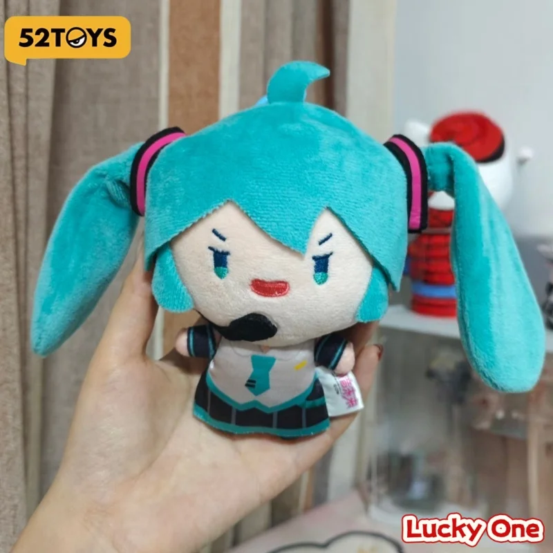52TOYS Hatsune Miku Plush Doll - Collectible Anime Fan Gift with Movable Ponytail & Flapping Pendant Ornament
