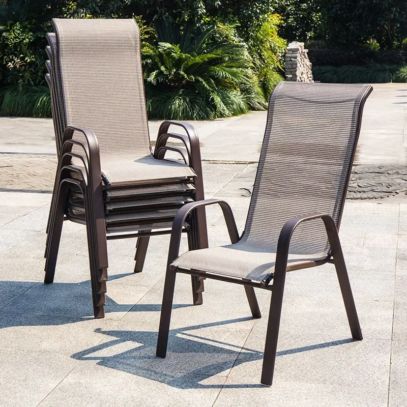 

Modern High Back Garden Chairs Nordic Waterproof Comfortable Dining Garden Chairs Back Italian Style Jardin Furniture