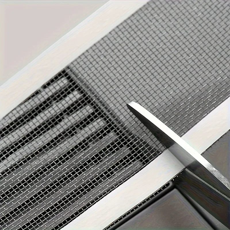 Selbstklebendes Reparaturband für Fenstergitter, aus Glasfasergewebe, wasserdicht, zum Reparieren von Moskitonetzgittern an Fenstern und Türen. – Detail 4