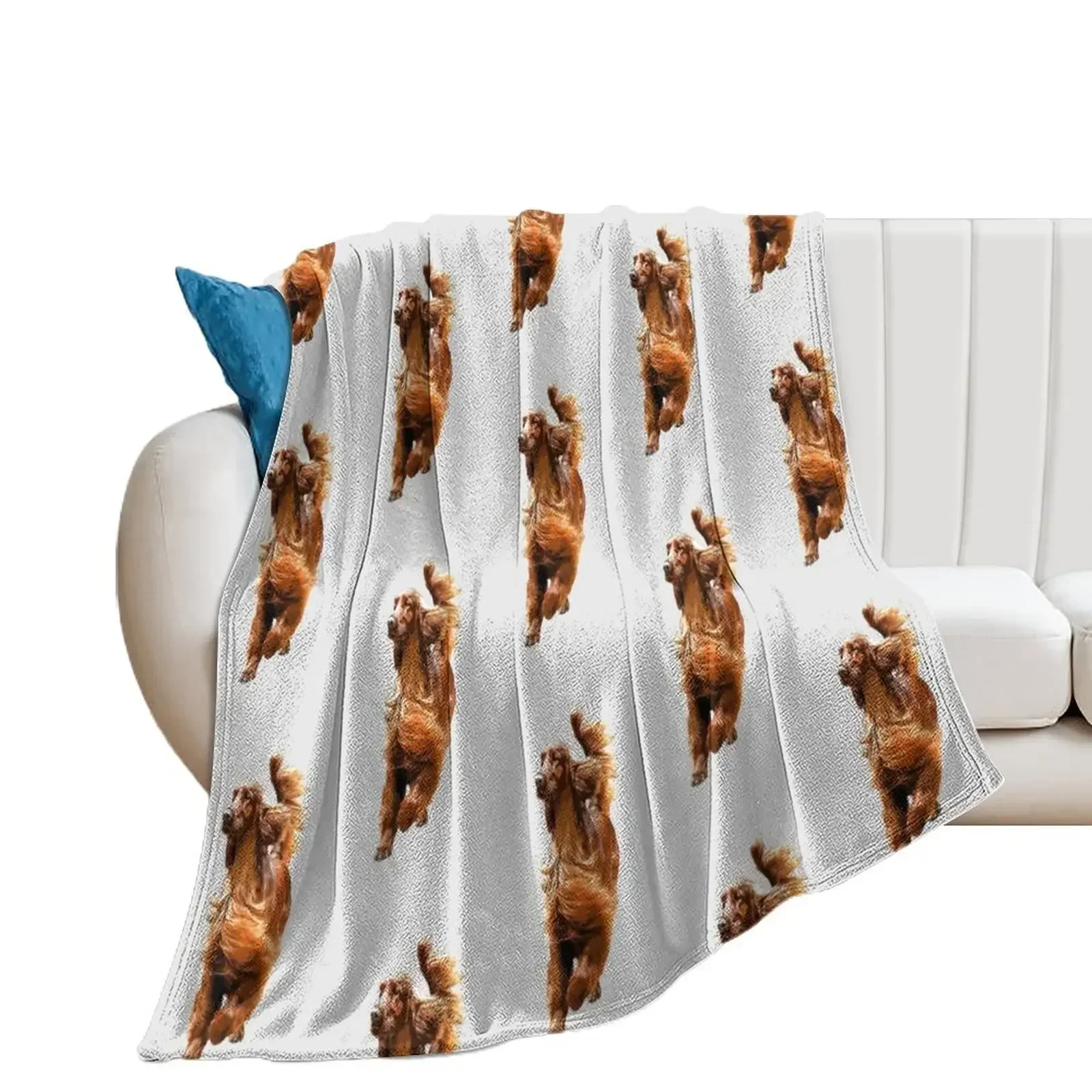 

Irish Setter - Glamorous Dog! Throw Blanket Plaid on the sofa Thin anime Quilt Blankets