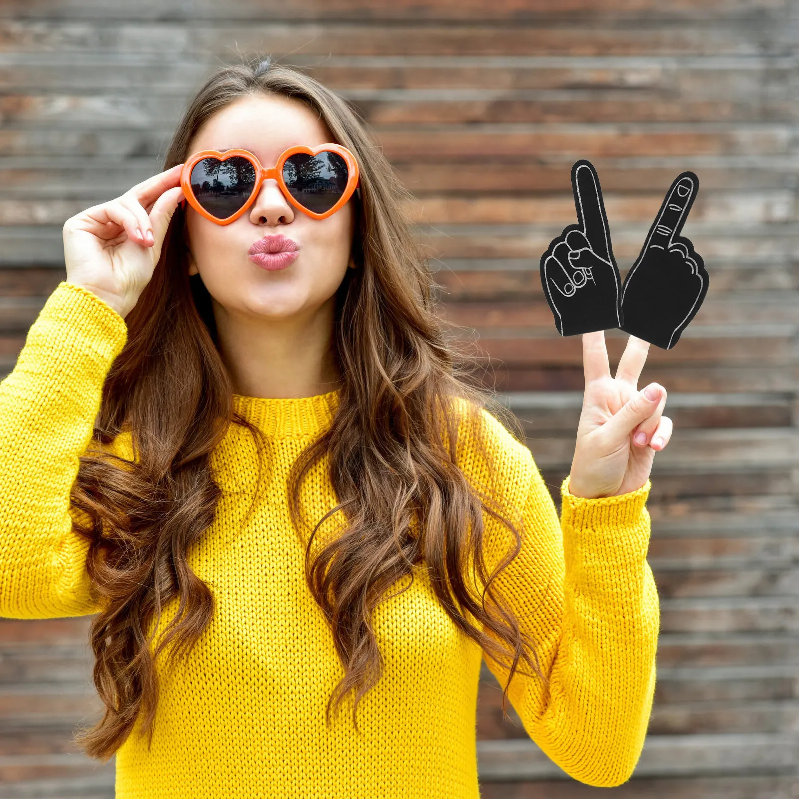 

12Pcs Foam Finger Hands Party Favors for Sports Games Cheerleading Events Fan Support Festival Decorations Team Spirit Gifts