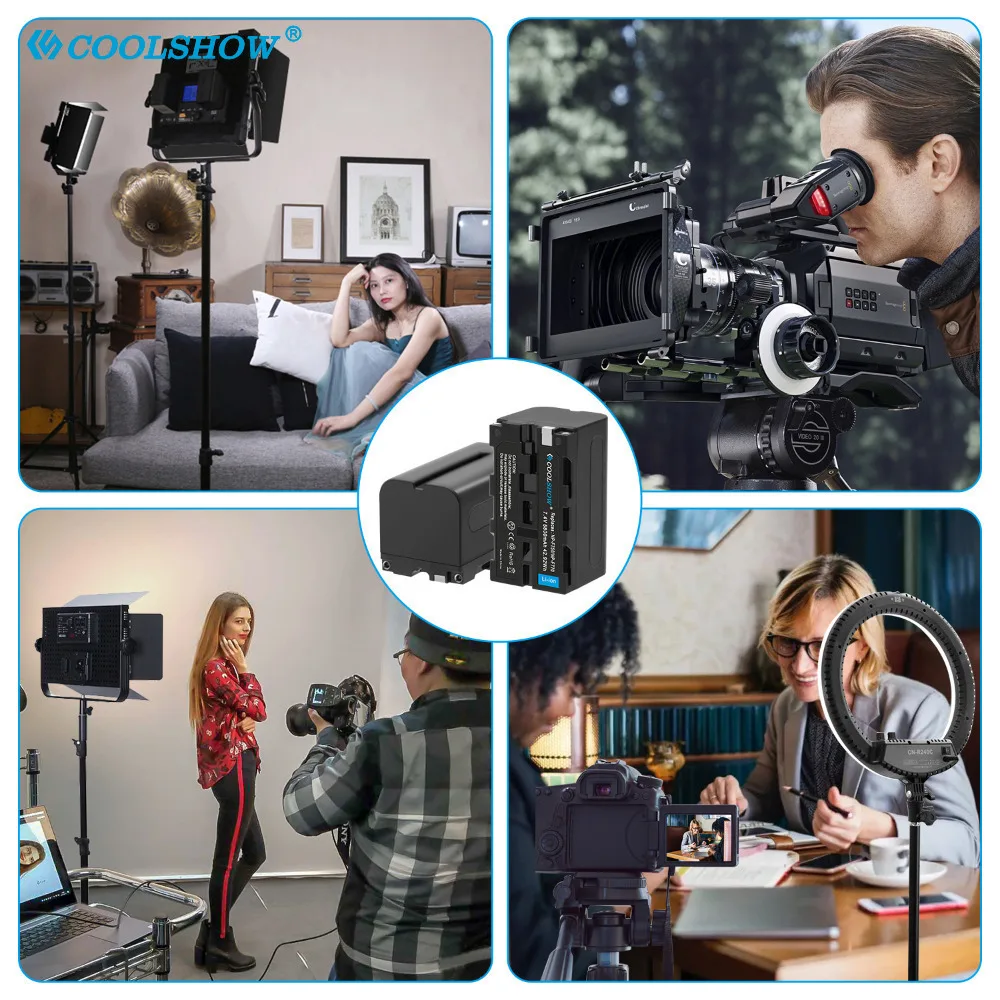 5800mah بطارية NP-F750 لسوني NP F750 F770 F730 F970 F550 CCD-RV100 TRU47E TRV36 كاميرا رقمية التصوير بطاريات المصباح