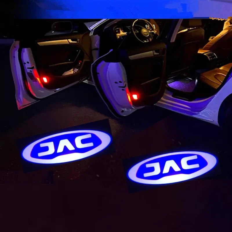 

2pcs Car Door Welcome Lamps LED Project Ghost Logo Lights for JAC Badge S3 S5 A30 iEV4 A13RS RS M2 T6 A13 2013 2014 Accessories