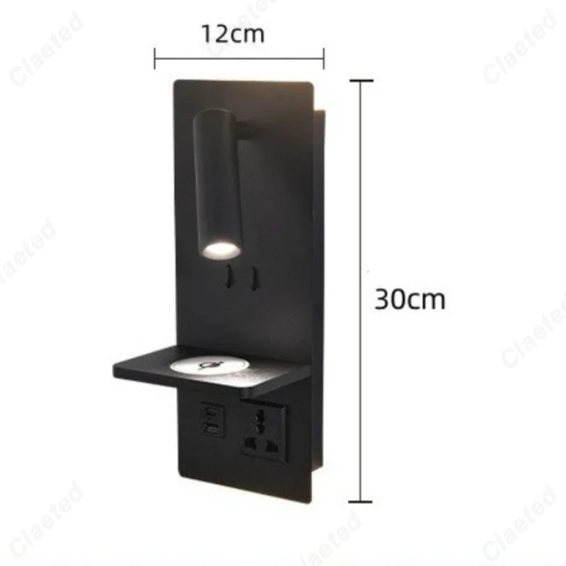 Multi Functional LED Reading Wall Lamp Eye Protection Home Lighting Fixture for Bedside Bedroom