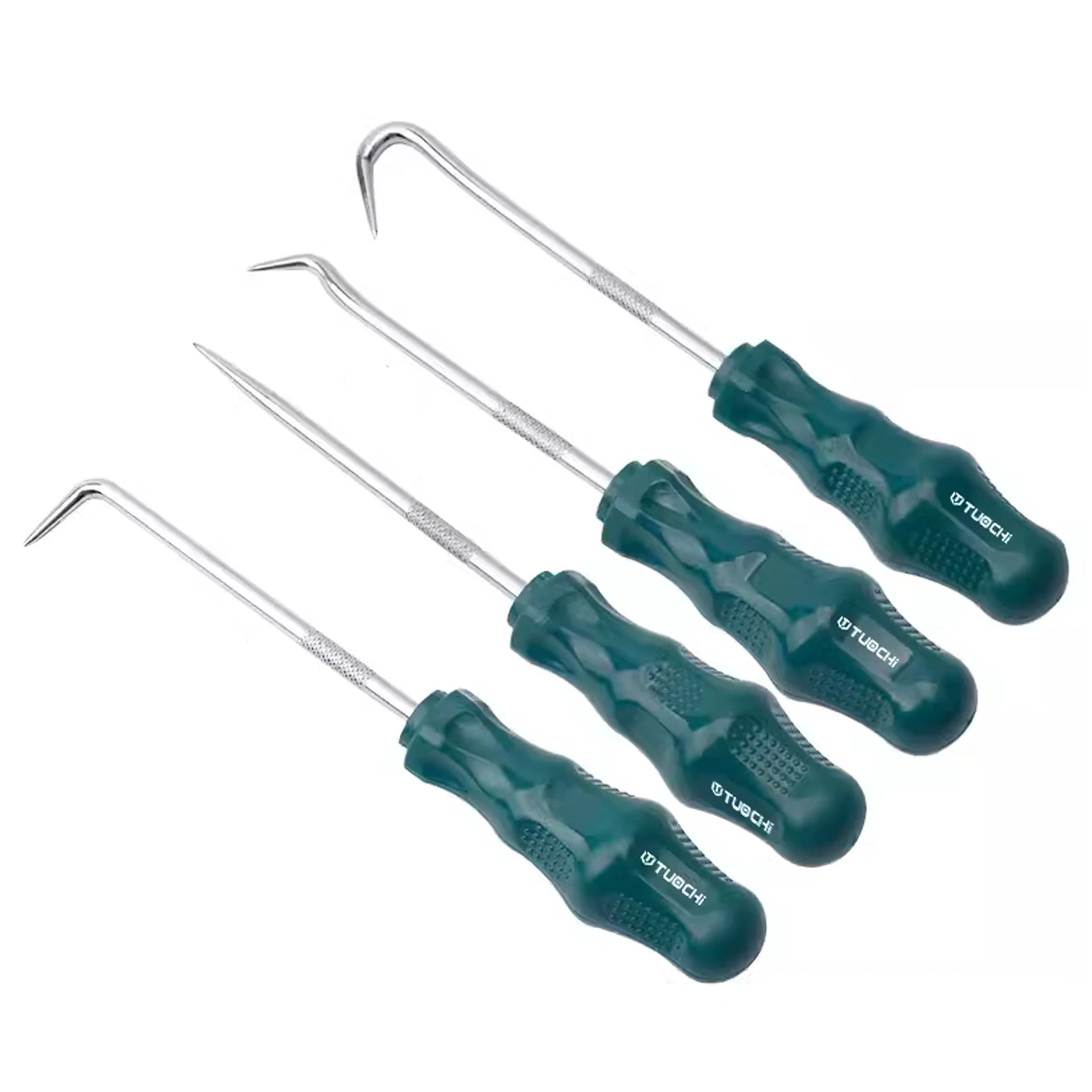 

4pcs Oil Seal Hook Puller, Car Seal Ring Toner Cartridge Gasket Oil Seal Removal Hook Screwdriver with Plastic Storage Box