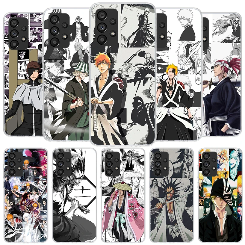 Ichigo Kenpachi Bleach Anime Phone Case For Samsung A15 A25 A35 A55 A14 A24 A34 A54 A13 A23 A33 A53 A12 A52 A32 A22 A42 A05S A04