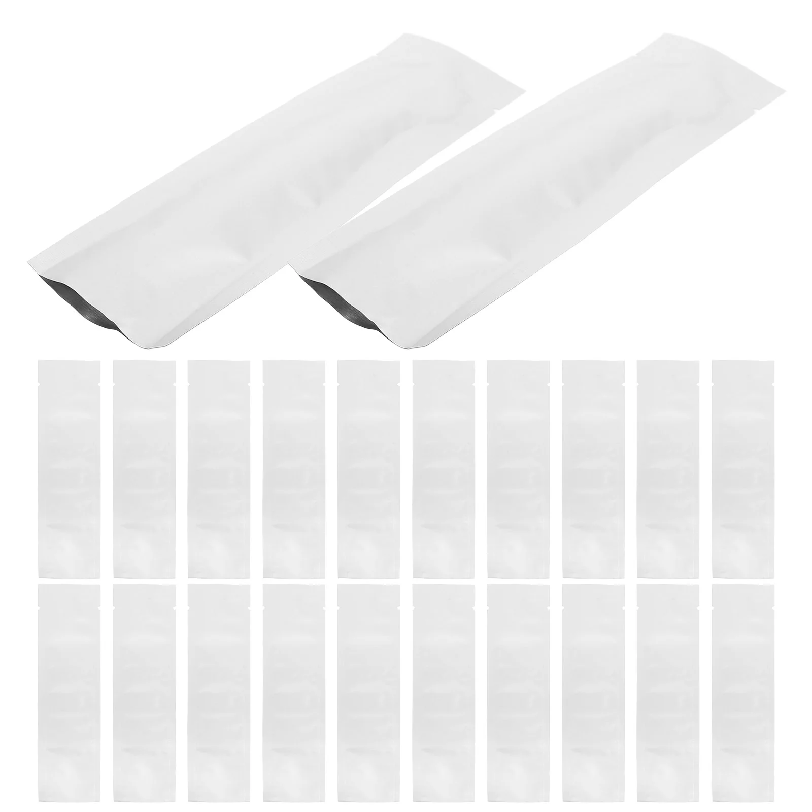 100 Pcs Protein Powder Aluminum Foil Seal Bag Vacuum Sealer Cooler Matte Film Preservation