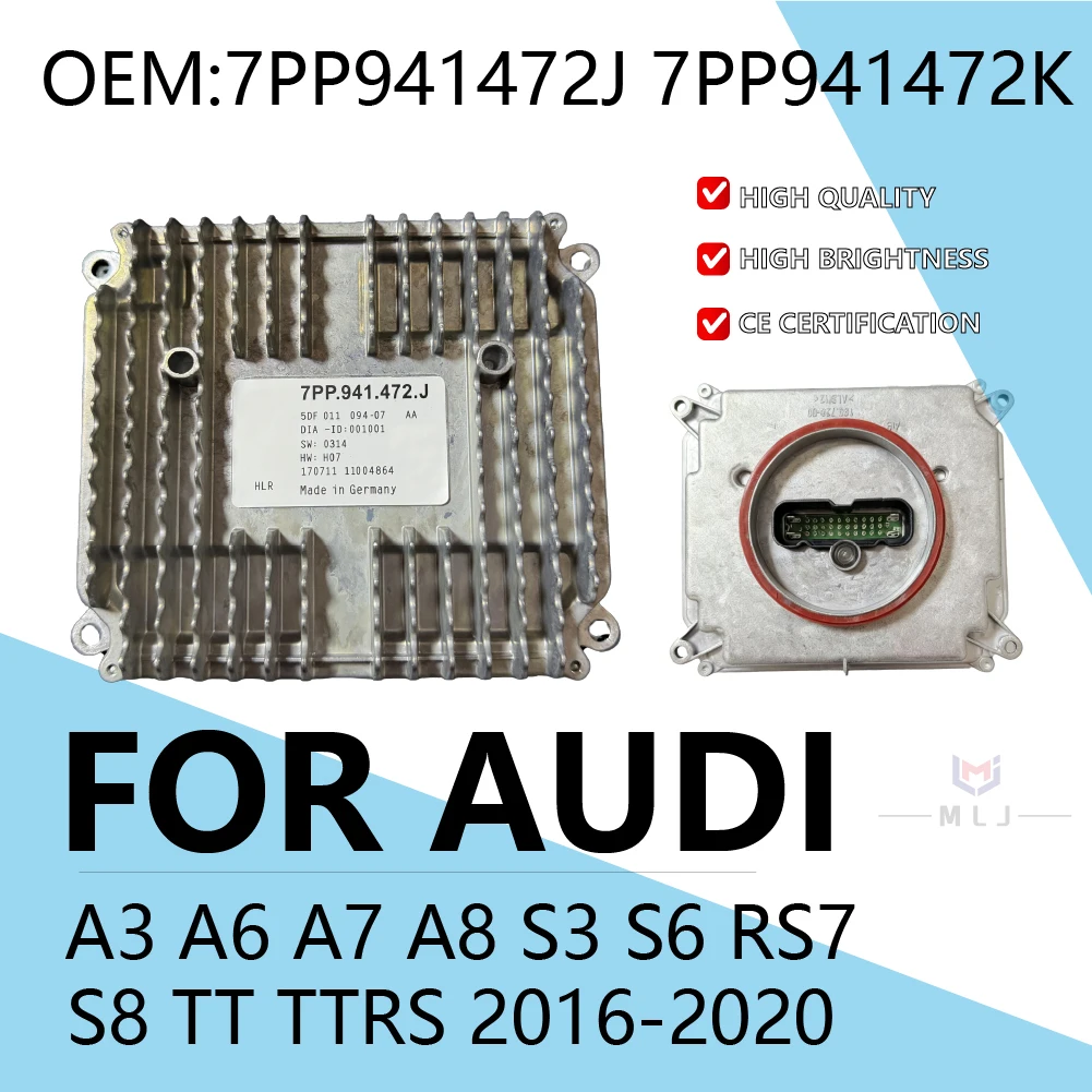 

7PP941472J 7PP941472K 7PP.941.472.J 7PP.941.472.K For Audi A6 S6 A7 S7 RS7 Matrix LED headlight computer control drive module