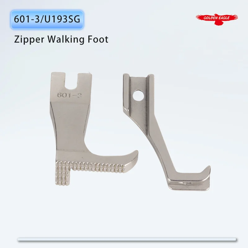 601-3+U193SG Zipper Walking Edge Guide Foot For Industrial DY Synchronized Sewing Machine Fit JUKI DU-1181 Typical GC0302 0303