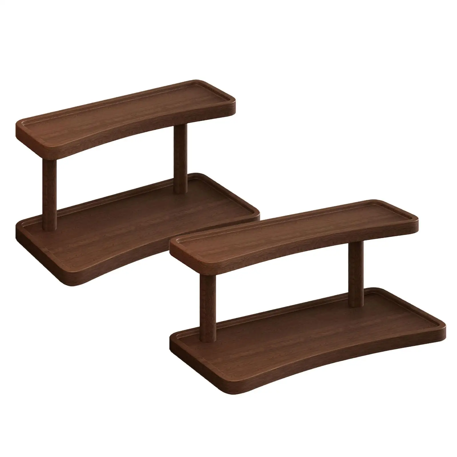 Holz-Display-Riser, doppellagiger Parfümständer für Schlafsaal, Büro, Badezimmer