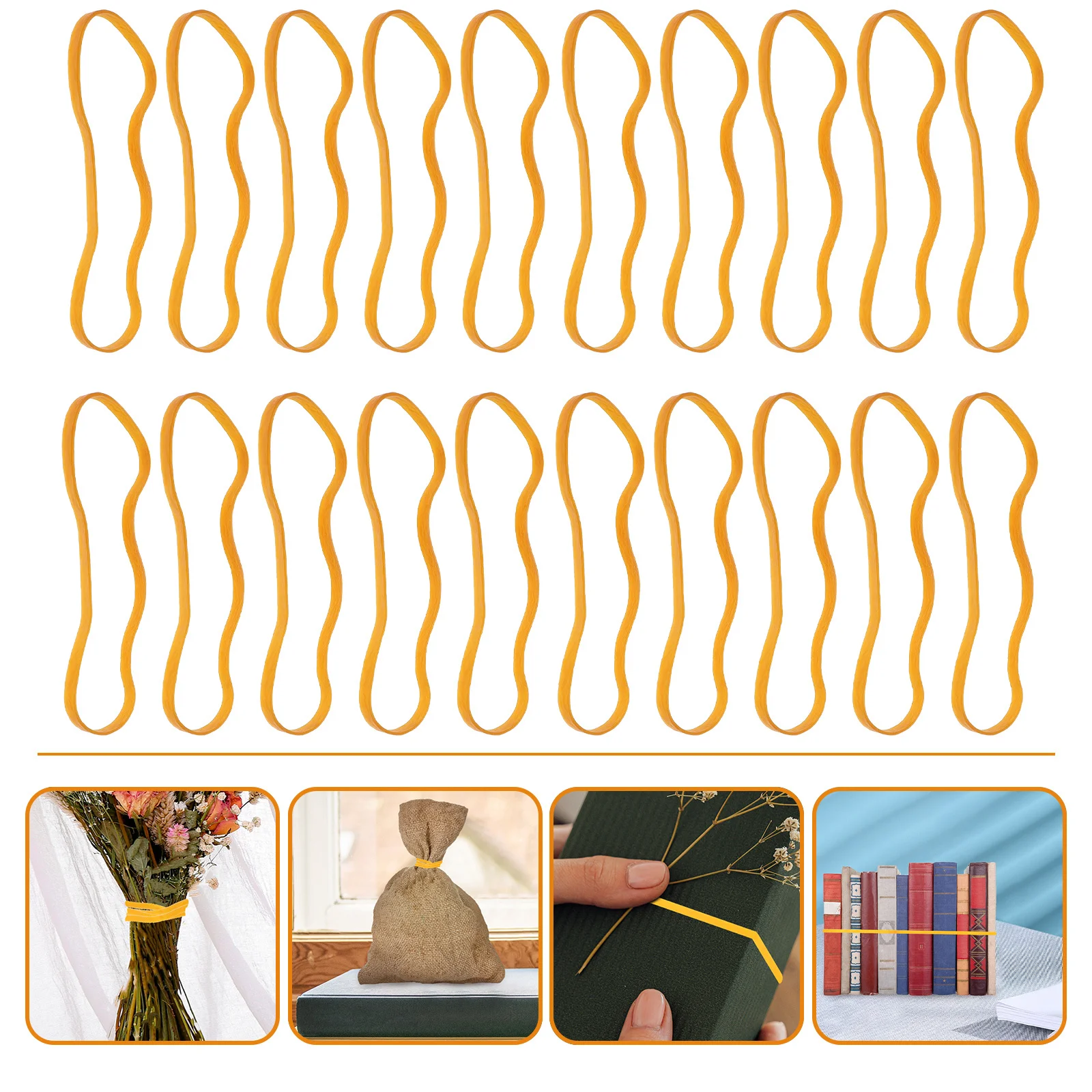 70Pcs Elastic Rubber Bands Thickened Multi-Function Practical Home Office School Binding Rubber Rings Home Accessory