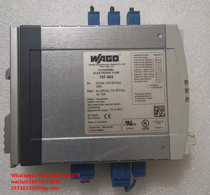 

For WAGO 787-862 787-842 4-Channel Electronic Fuse