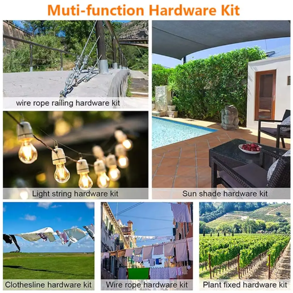 

304 Stainless Steel Stainless Steel Cable Rope PVC Coated Roll Kits Garden Railing Wire Stainless Steel Heavy Duty