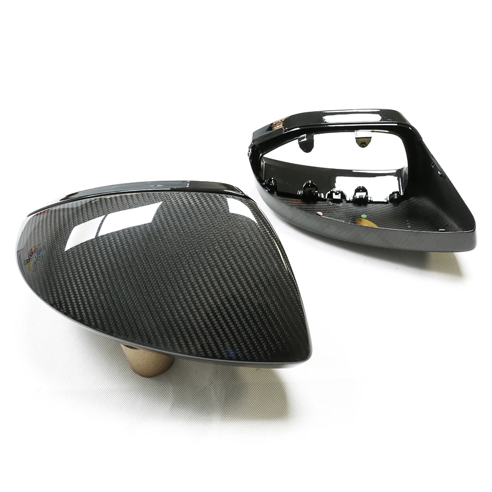 For Audi 2019+ C8 A6 S6 RS6 A7 S7 RS7 A8 S8 RS E-tron GT Dry Carbon Fiber Replace Side Rear View Mirror Cover Forged