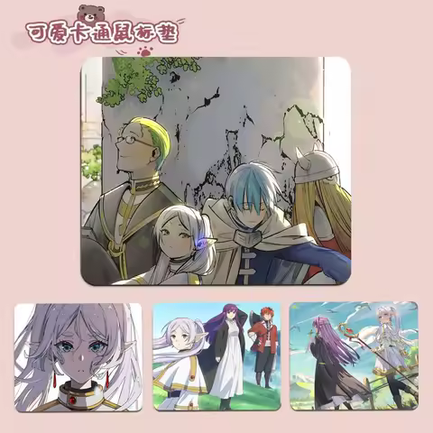 Hot Japan Anime Comics Frieren Custom Skin Thickened Mouse Pad Gaming Keyboard Office Supplies Room Decor For Teen Girls Bedroom