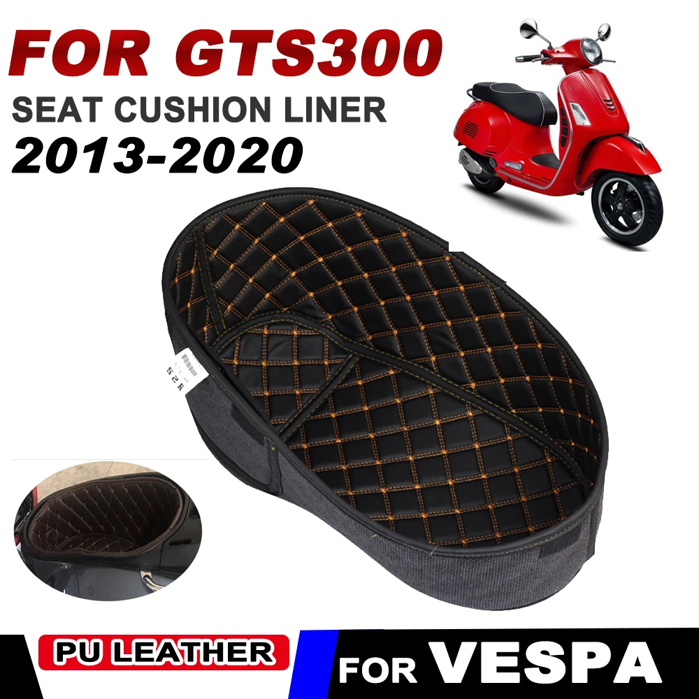 

Motorcycle Trunk Cargo Liner Protector Seat Bucket Pad Storage Box Mat Leather for Vespa GTS 300 GTS300 2013 - 2020 Accessories