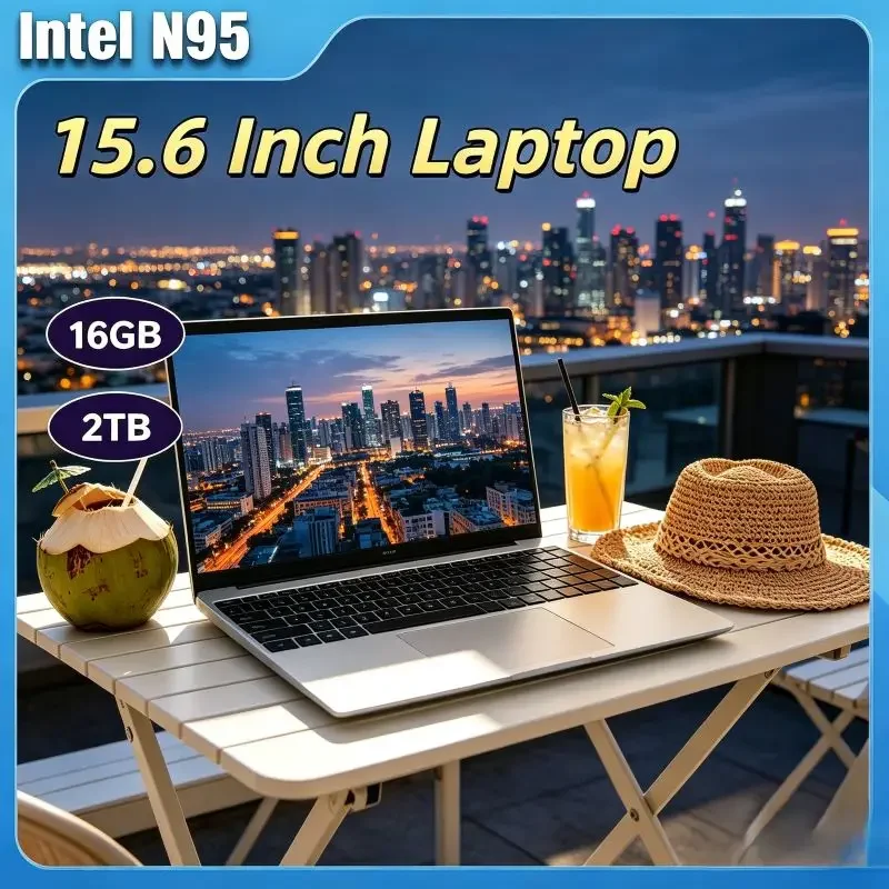

Business-ready 15.6 Inch Notebook, 120Hz Sharp , Intel N95, 32GB RAM 2TB, Practical 5000mAh Battery for Stable and Pleasant Use