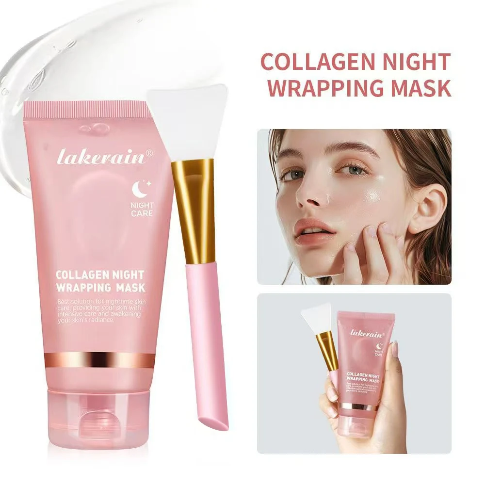 

Collagen Peel-off Mask Moisturizing Deep Cleansing Anti Wrinkle Face Skin Care Masks Hydrating Overnight Collagen Mask Cream.