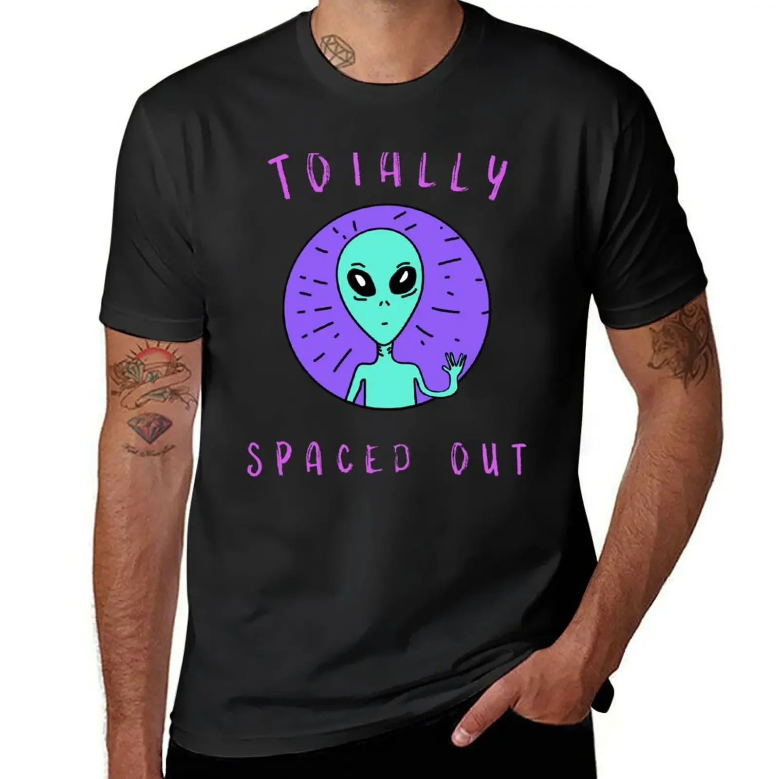 TOTALLY SPACED OUT T-Shirt custom t shirt kawaii clothes plus size tops Men's t-shirt