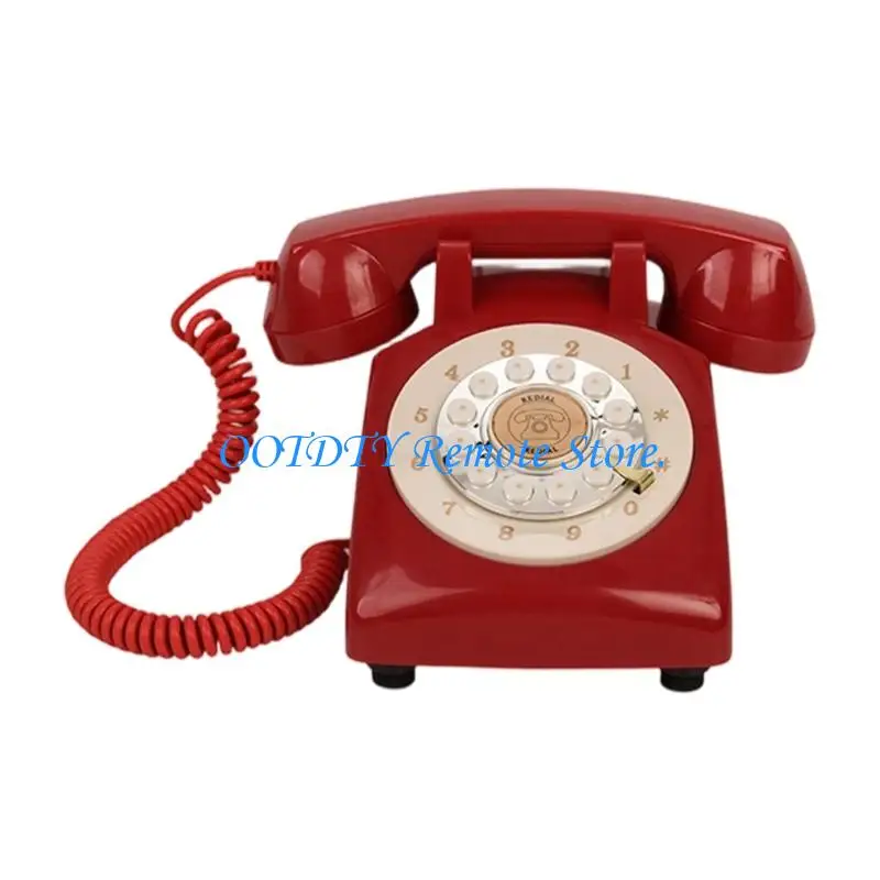  Nostalgic Rotary Dials Landlines Phone With 15000Seconds Recording Capacity Perfect For Parties And Home Use