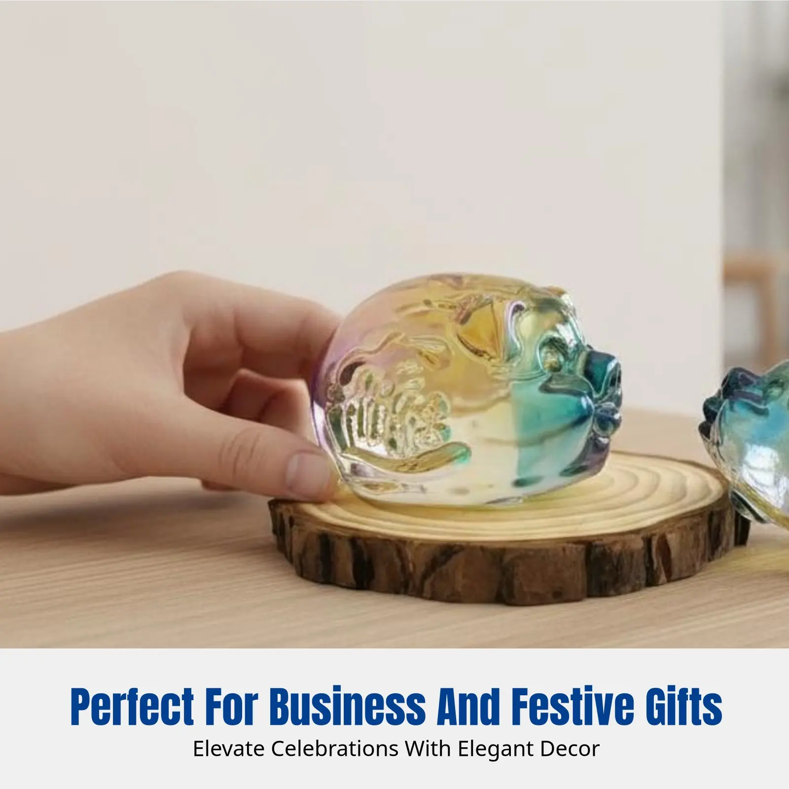 Crystal Golden Pig Ornament Lucky Fortune Pig Statue Desktop Decoration for Home Office Housewarming Gift Collection - view 4