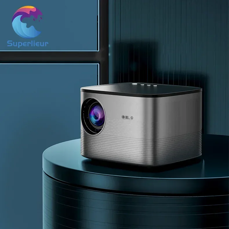 Superlieur F18 Smart 3D Beam 1080P Video HD Wifi المسرح المنزلي Android 430 ANSI LED LCD Projector